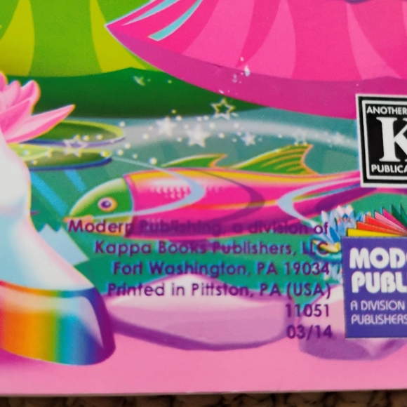 TWO Lisa Frank Jumbo Adult Coloring Activity Sticker Books Rainbow Majesty USED - Picture 9 of 16